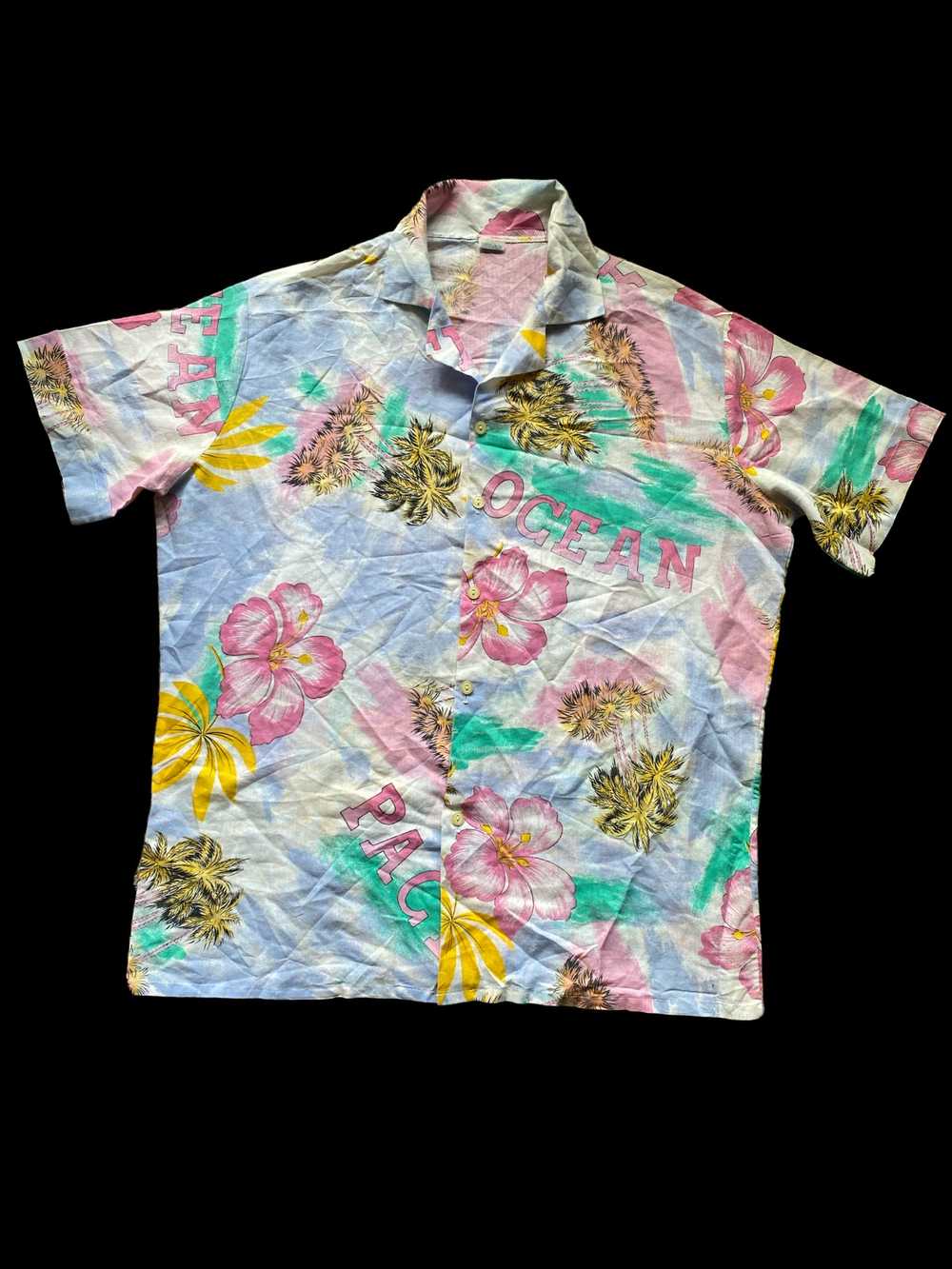 Vintage - Vintage Ocean Pacific Hawaiian Shirt Po… - image 1