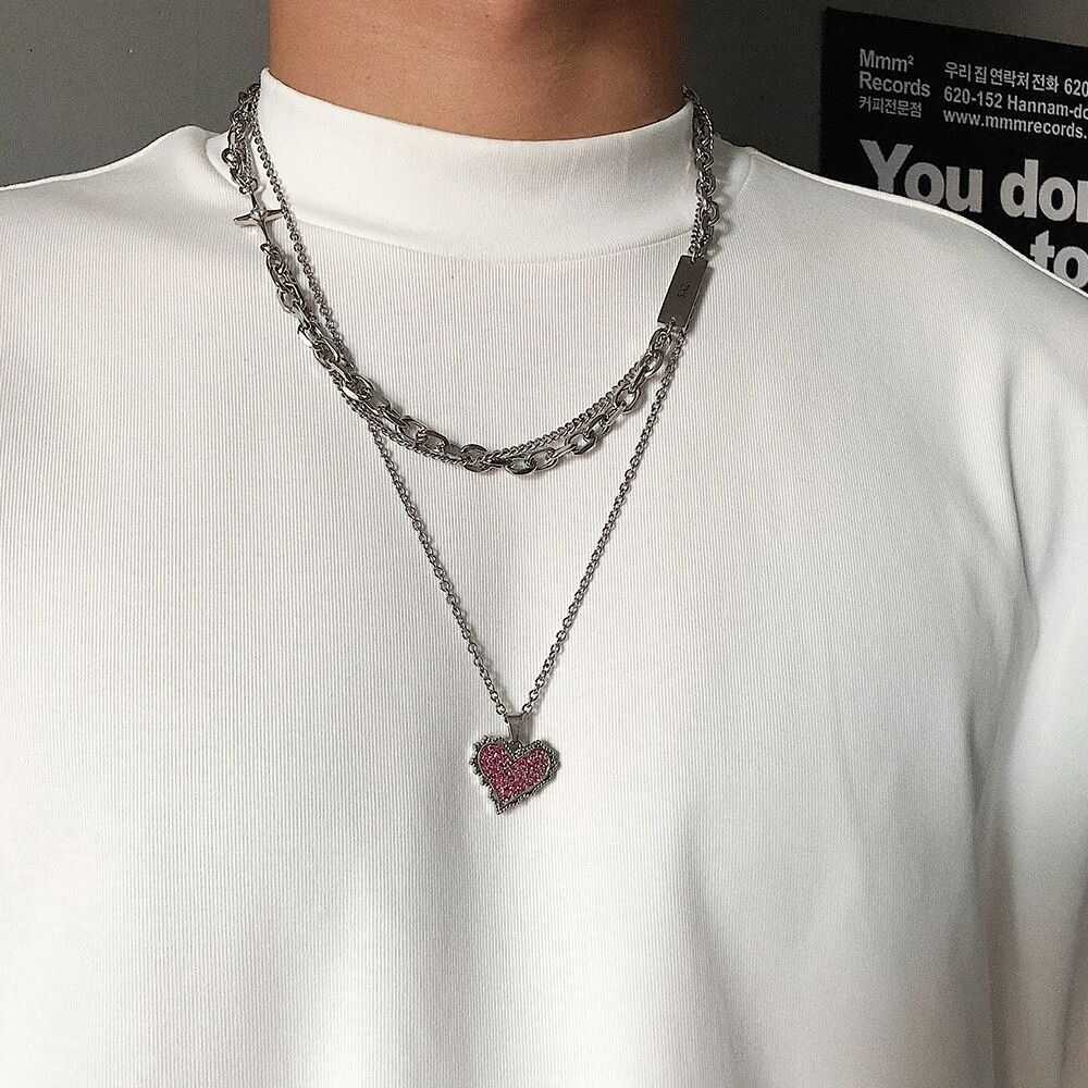 Custom × Jewelry × Vintage Pink Heart Pendant Fas… - image 1