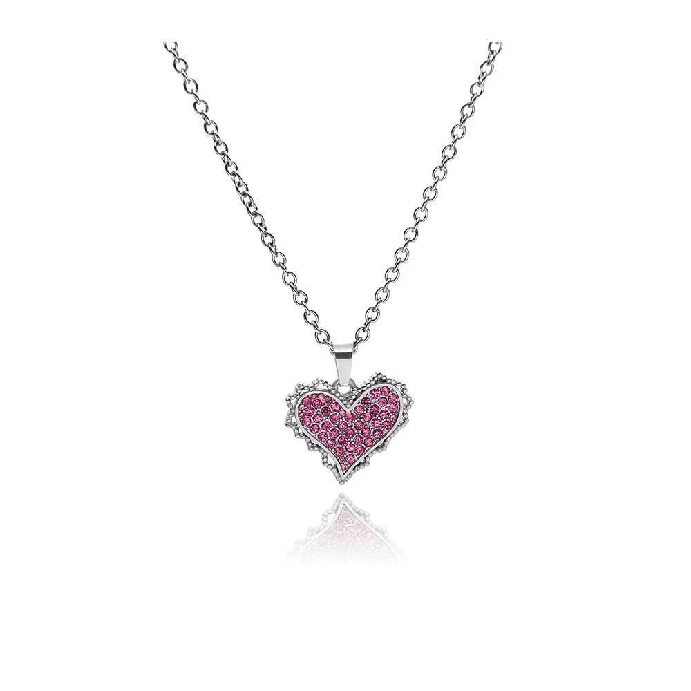 Custom × Jewelry × Vintage Pink Heart Pendant Fas… - image 3