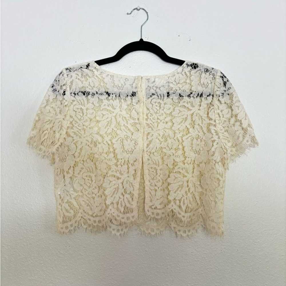 Jenny Yoo Kenzie Lace Top in Ivory - image 4