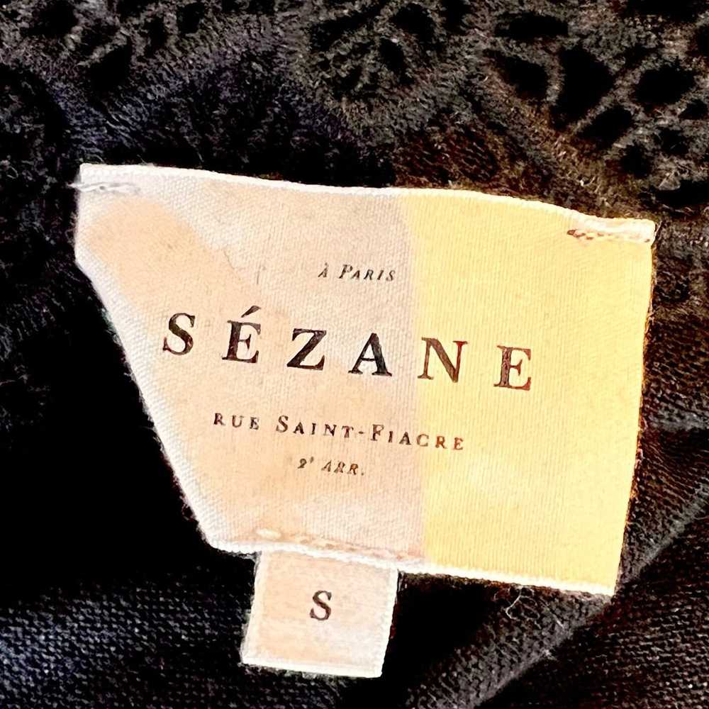 Sézane Mina Black Linen T-Shirt - image 5