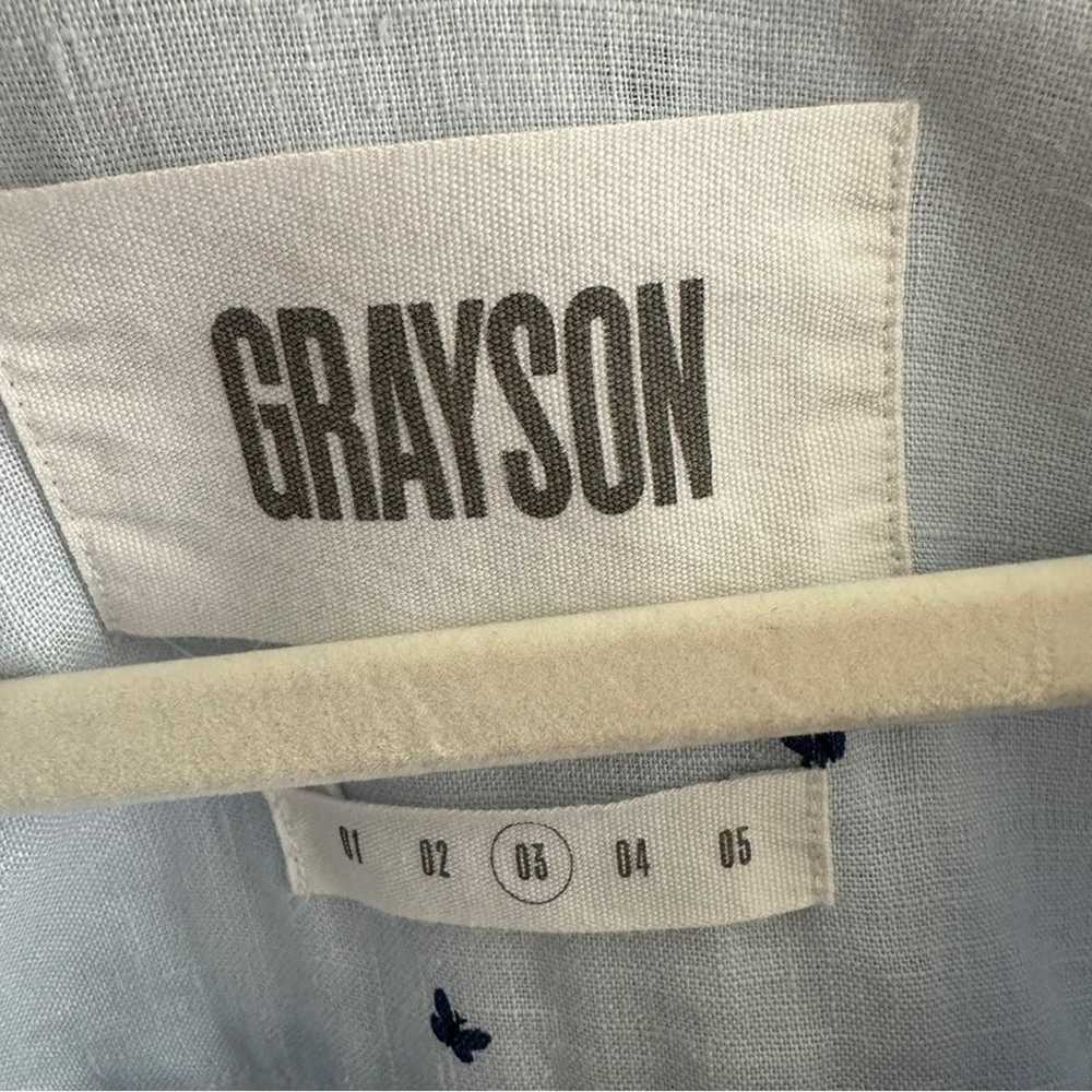 GRAYSON The Hero Button Down Shirt Pale Blue Butt… - image 3