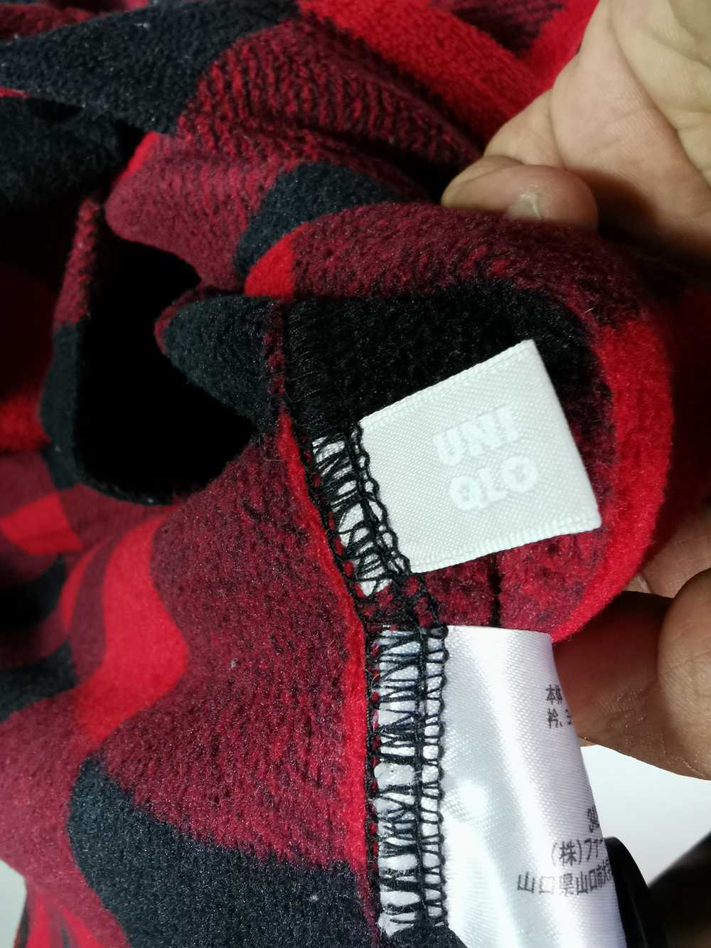 Uniqlo - Uniqlo Flannel Fleece Red Checkred - image 8