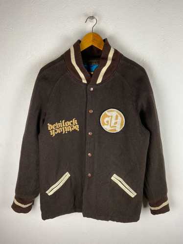 Varsity - DEVILLOCK VARSITY STYLE JACKET WOOL FAB… - image 1