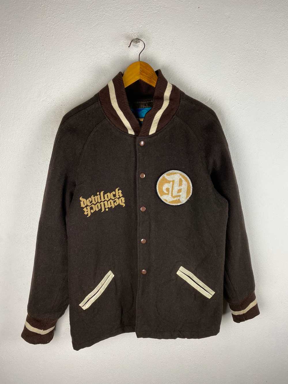 Varsity - DEVILLOCK VARSITY STYLE JACKET WOOL FAB… - image 3