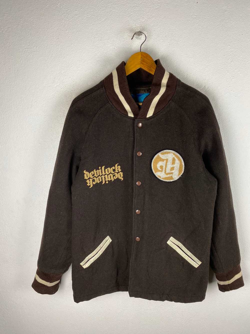 Varsity - DEVILLOCK VARSITY STYLE JACKET WOOL FAB… - image 4