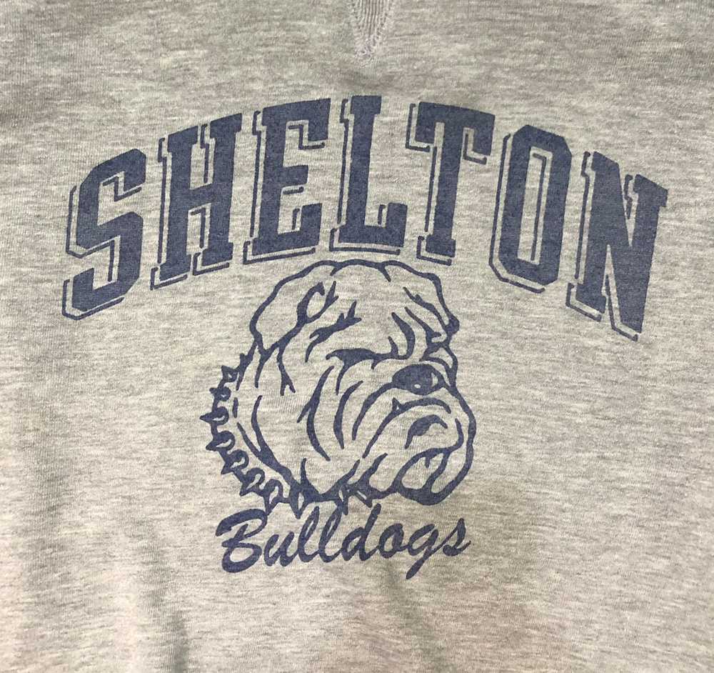 Vintage - VTG USA SHELTON BULLDOG SWEATSHIRT WITH… - image 1