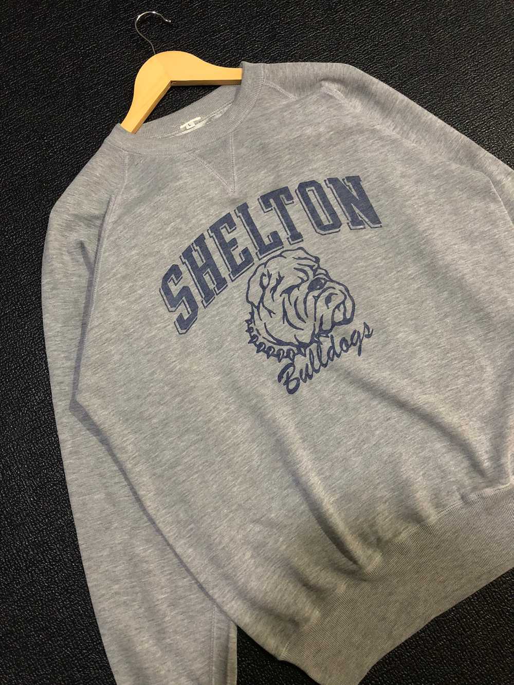 Vintage - VTG USA SHELTON BULLDOG SWEATSHIRT WITH… - image 3