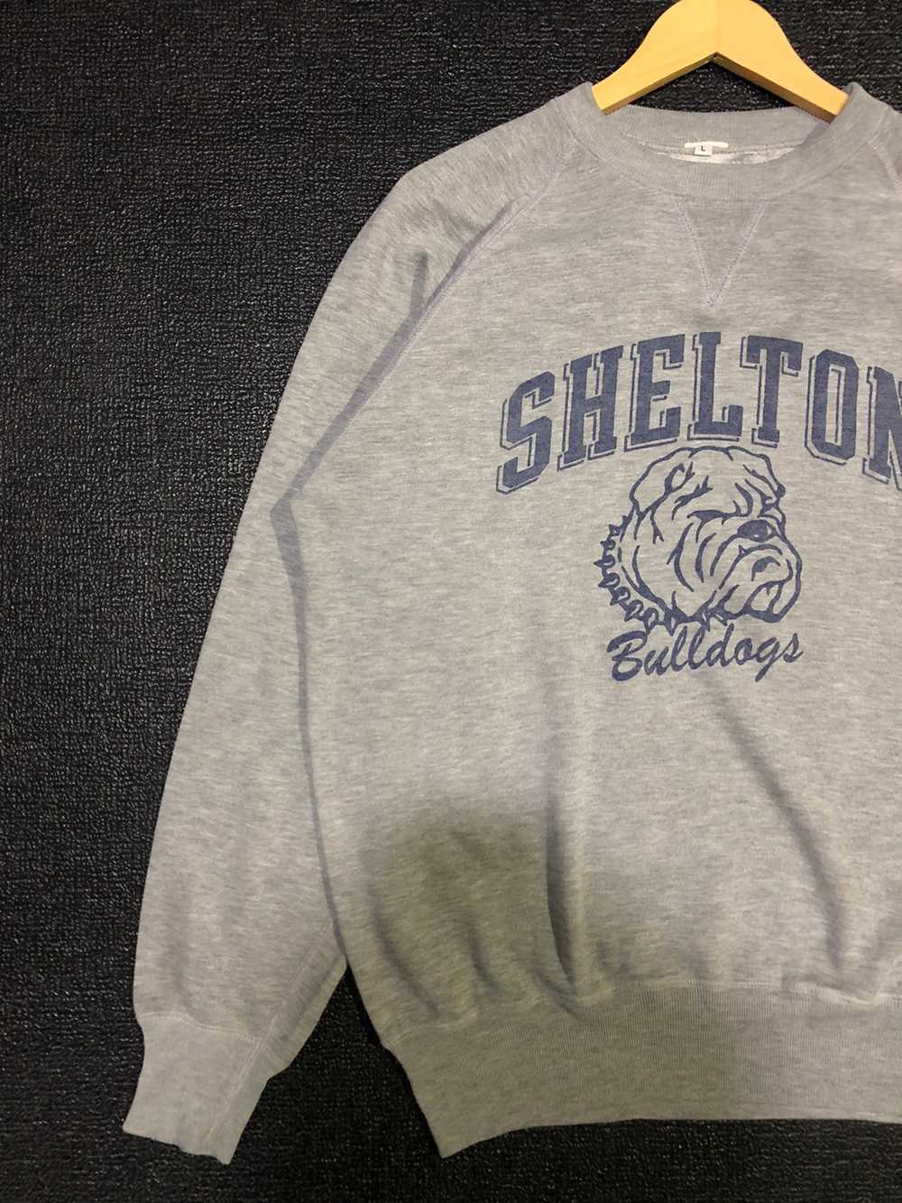 Vintage - VTG USA SHELTON BULLDOG SWEATSHIRT WITH… - image 5