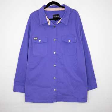 Wildfang The Essential Shacket Amethyst Purple Ut… - image 1