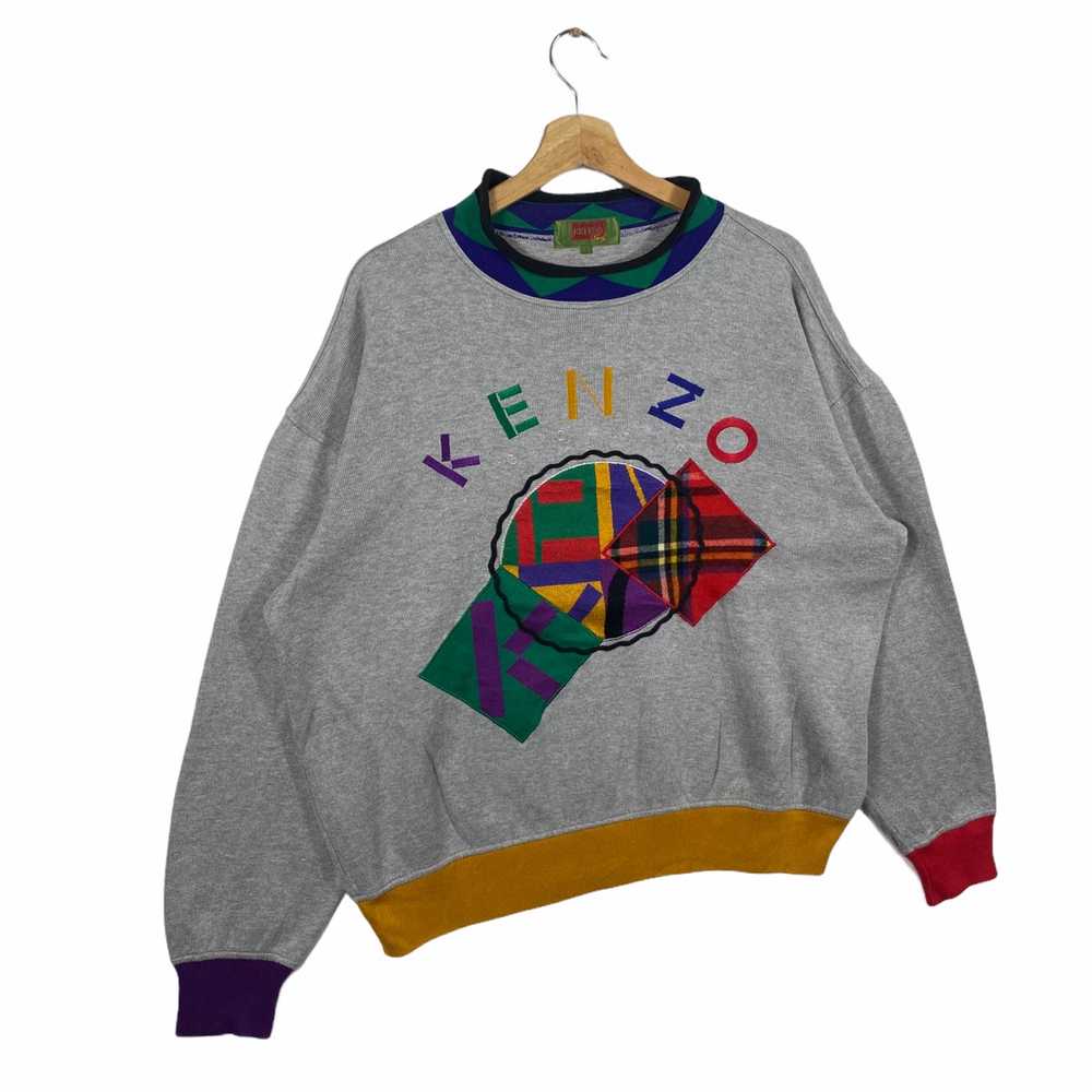 Vintage - Vintage 90s Kenzo Golf Embroidered Swea… - image 2