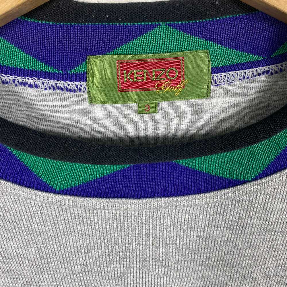 Vintage - Vintage 90s Kenzo Golf Embroidered Swea… - image 5