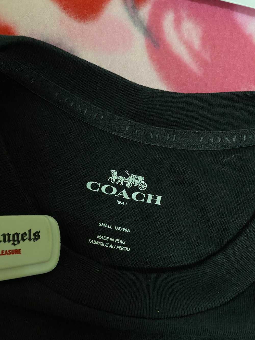 Coach - Coach Signature Logo Graphic Tee T-shirt - image 3