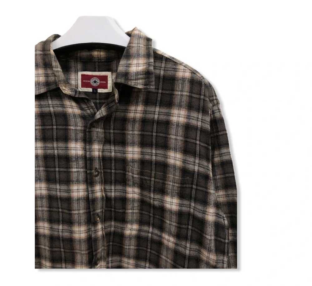 Vintage Converse Plaid Tartan Flannel Shirt 👕 - image 2
