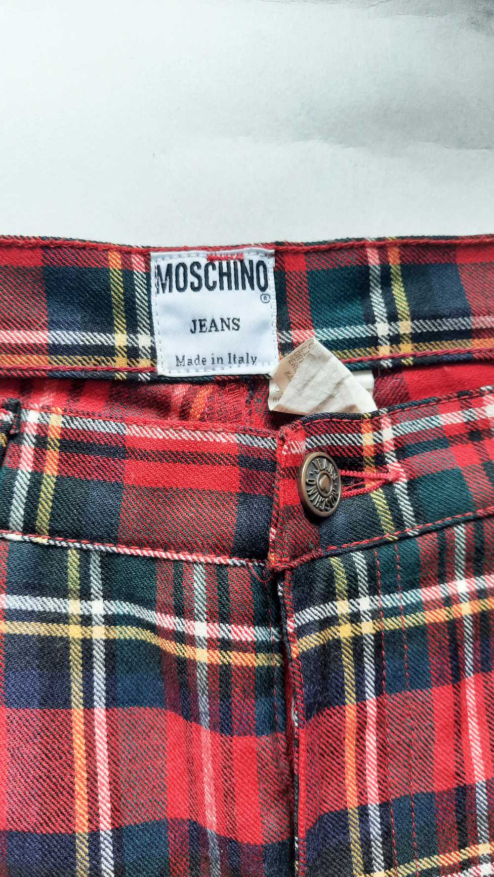 Vintage - Moschino Jeans Tartan Trousers - image 2