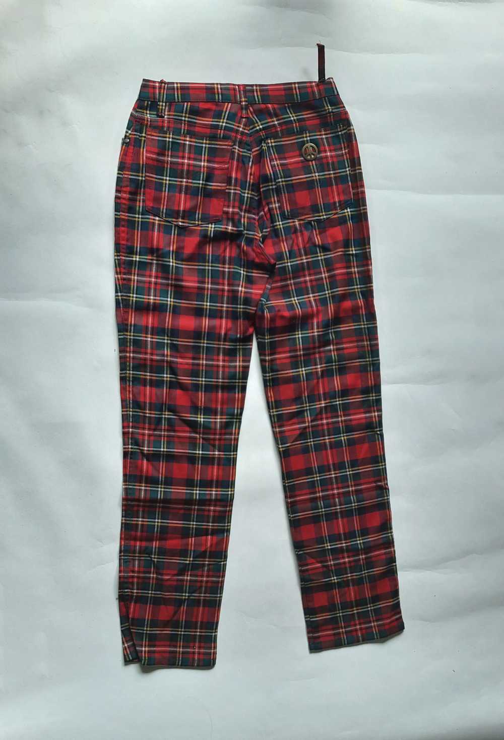 Vintage - Moschino Jeans Tartan Trousers - image 6