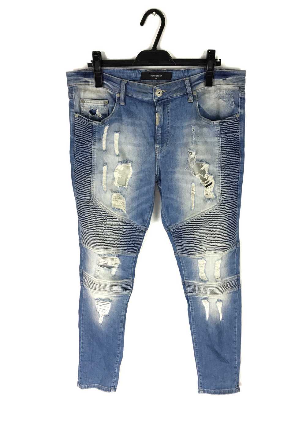 Represent Clo. - Represent Biker Jeans Destroy Di… - image 1