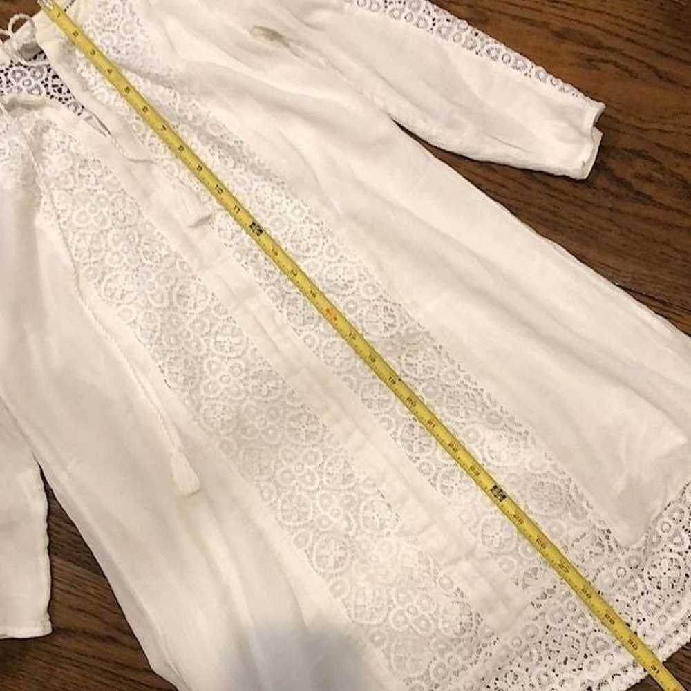 LUCKY BRAND Fully Lined White Crochet Long Sleeve… - image 11