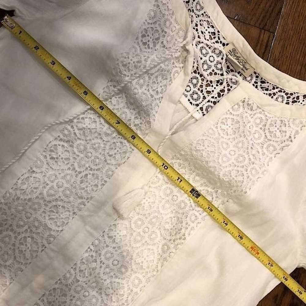 LUCKY BRAND Fully Lined White Crochet Long Sleeve… - image 12