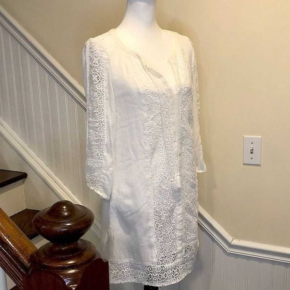 LUCKY BRAND Fully Lined White Crochet Long Sleeve… - image 3