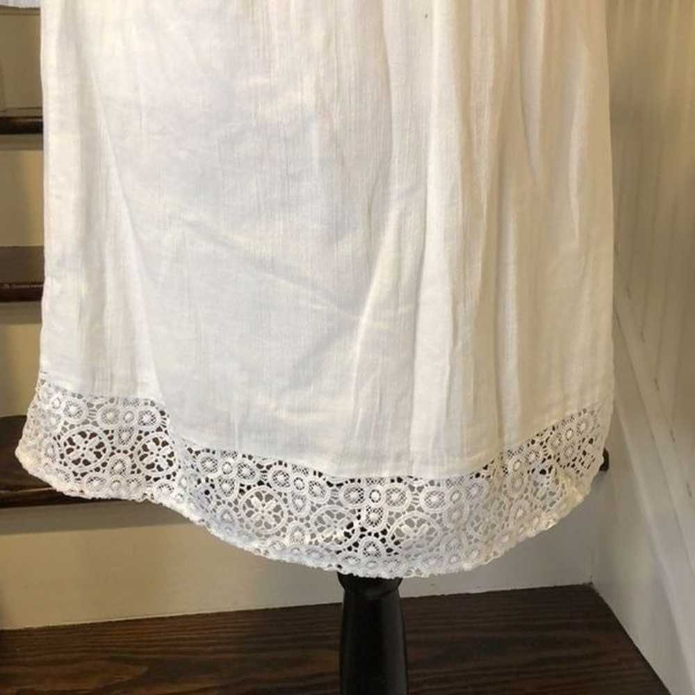 LUCKY BRAND Fully Lined White Crochet Long Sleeve… - image 7