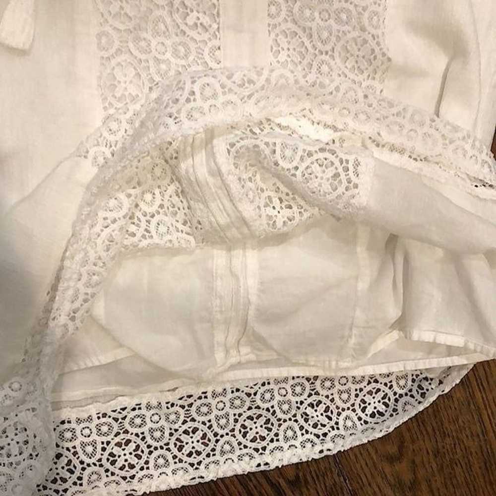 LUCKY BRAND Fully Lined White Crochet Long Sleeve… - image 8