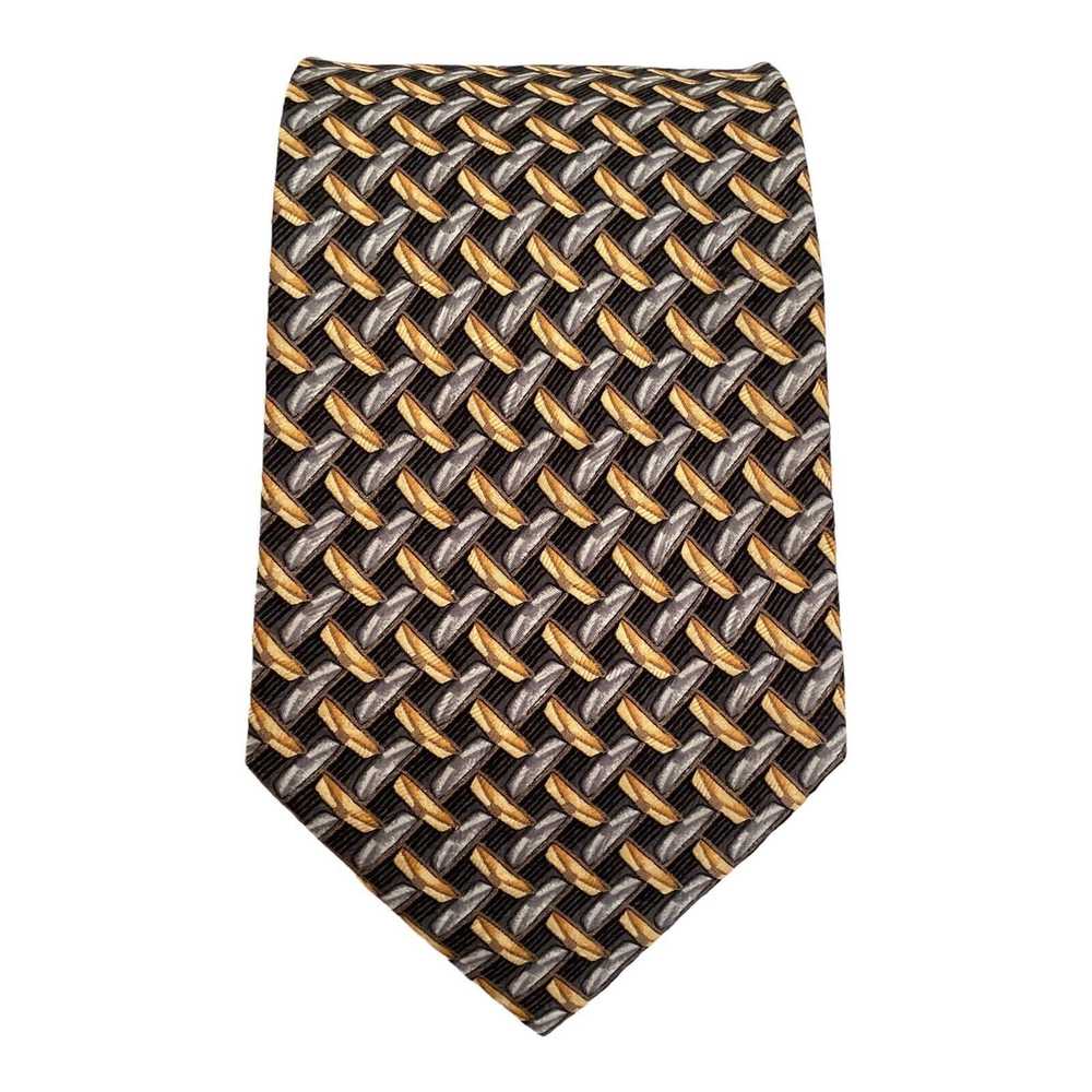 Ermenegildo Zegna ERMENGILDO ZEGNA Geometric Silk… - image 1