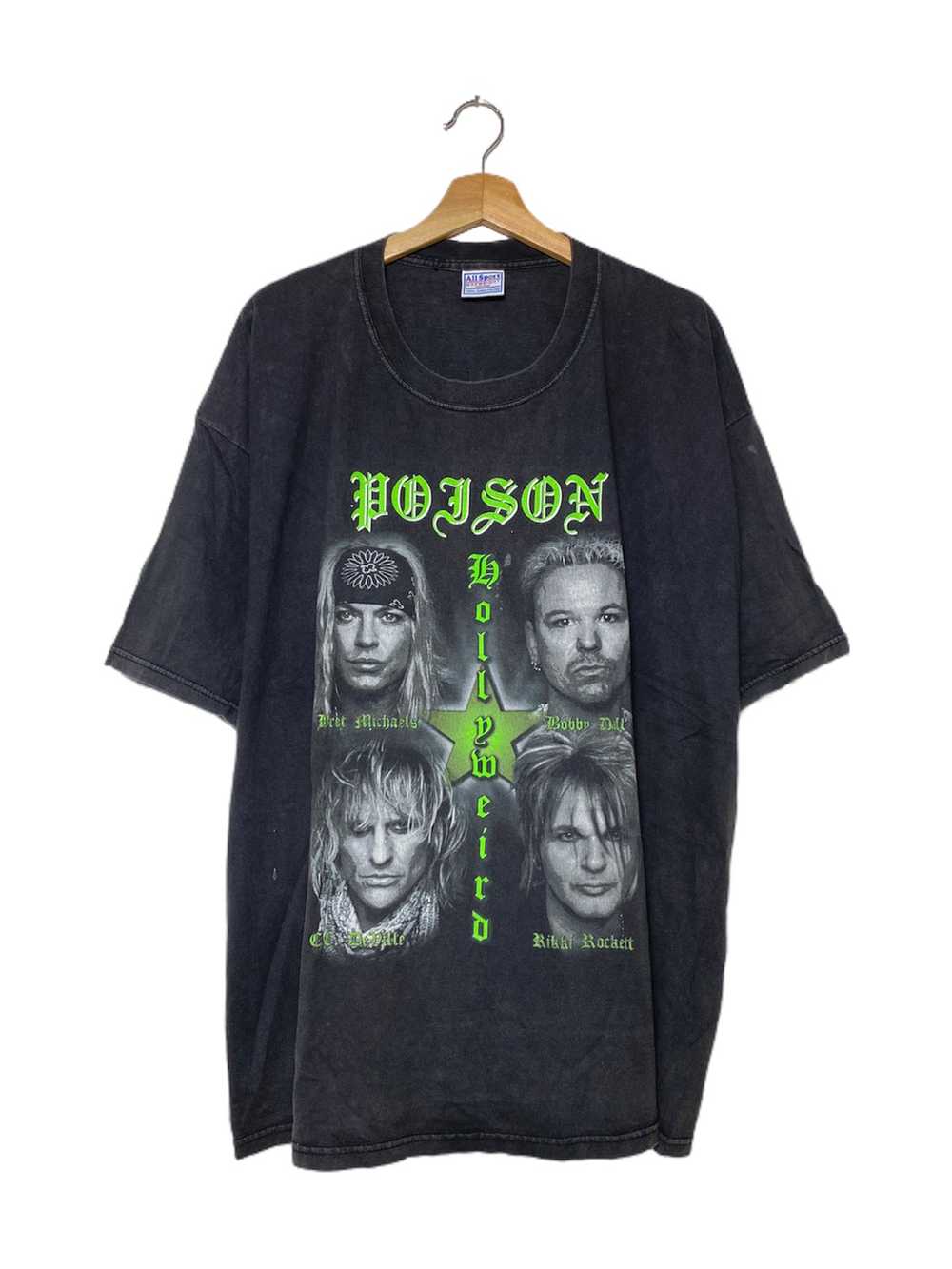 Vintage - Vintage Poison Hollyweird Band Tees - image 1