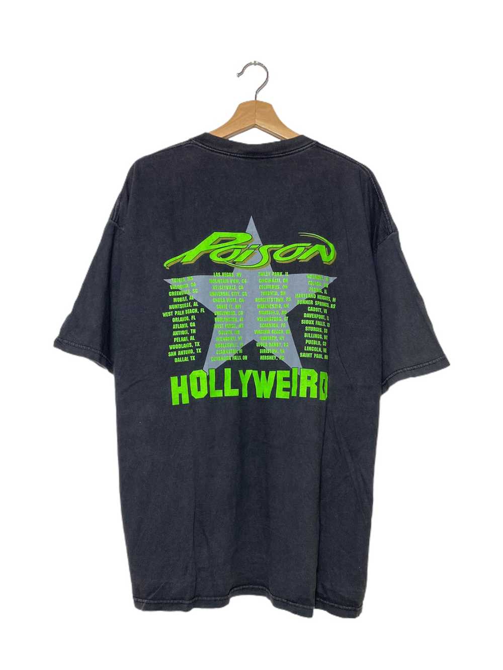 Vintage - Vintage Poison Hollyweird Band Tees - image 2