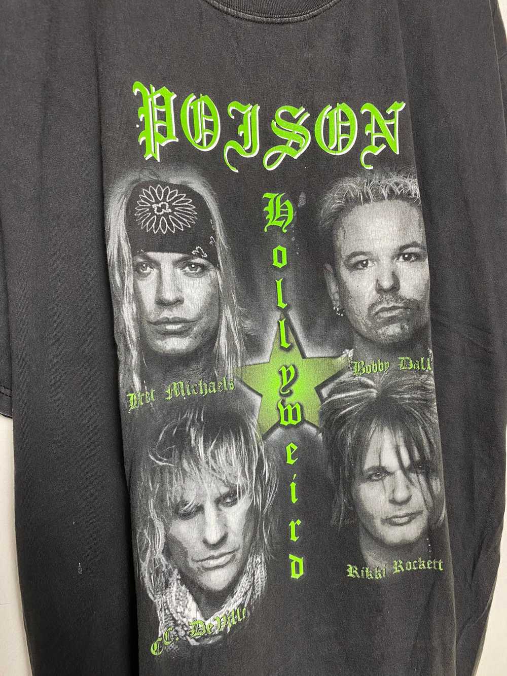 Vintage - Vintage Poison Hollyweird Band Tees - image 3