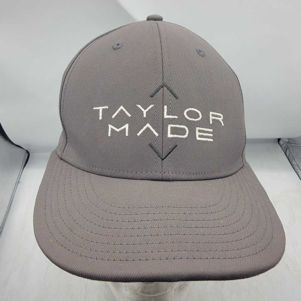 Tailor Made Taylormade Flatbill Stretch Hat Gray … - image 1