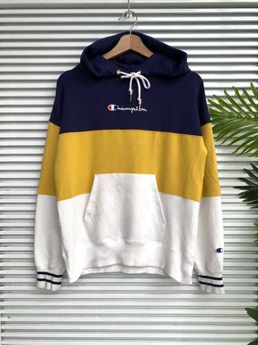 Champion Multi Colour SpellOut Logo Pullover Hoodi