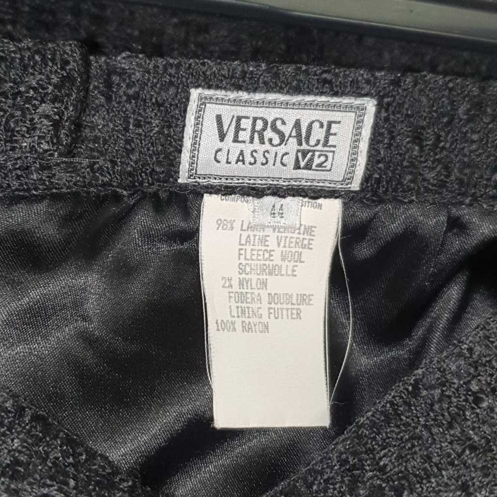 Versace Wool mid-length dress - image 5