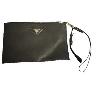 Prada Etiquette leather clutch bag