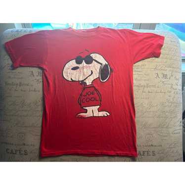 Fashion Vintage Single Stitch Snoopy Joe Cool Made In USA Kids Ringer T Shirt