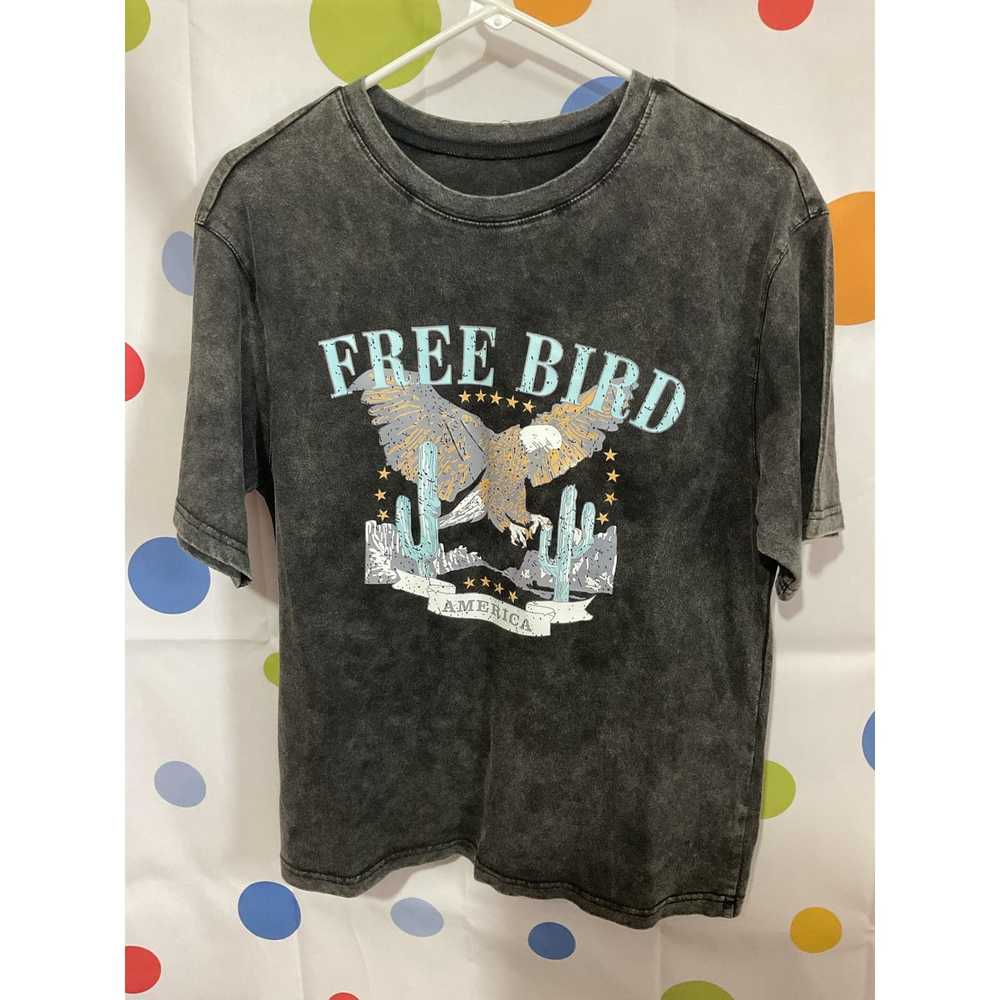Vintage 90’s FREE BIRD Tee Unisex Size Small Black - image 8