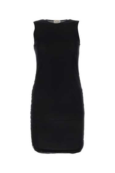 Saint Laurent Paris Black Nylon Mini Dress - image 1