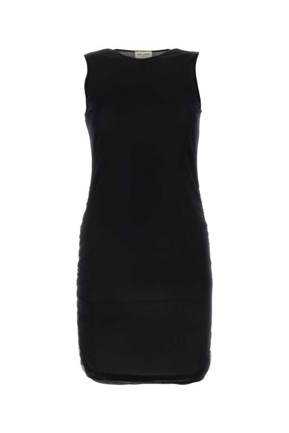 Saint Laurent Paris Black Nylon Mini Dress - image 3