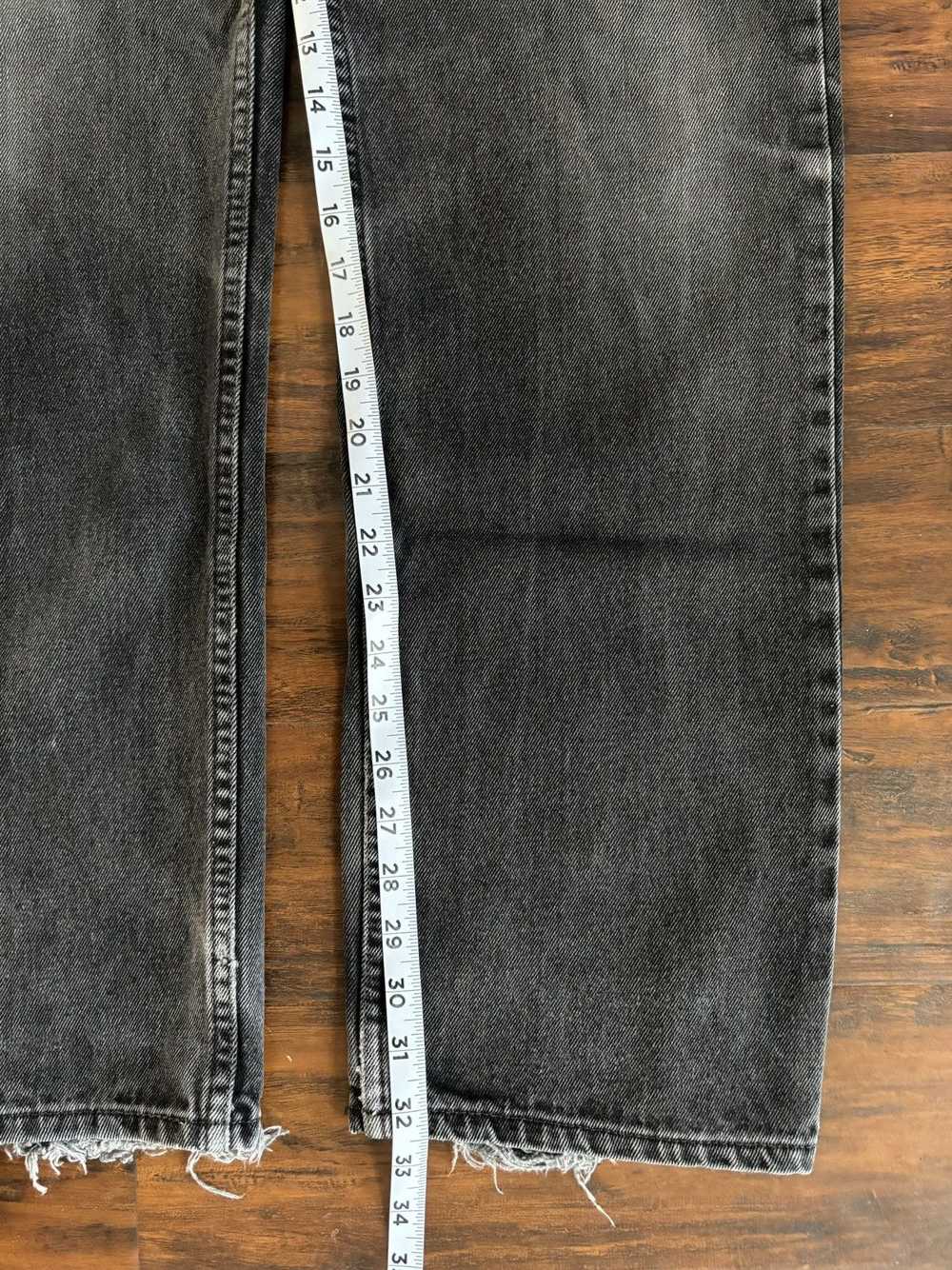 Levi's × Vintage vintage levis 505 faded black he… - image 7