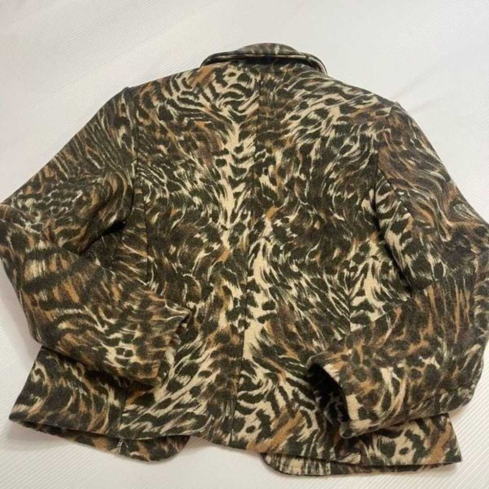 Geiger Collections Leopard Wool Blazer Jacket Siz… - image 3