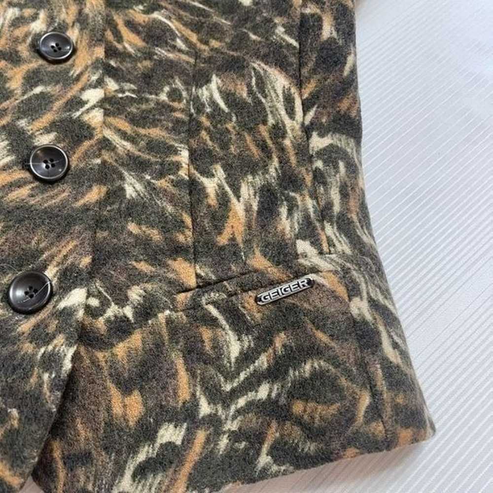 Geiger Collections Leopard Wool Blazer Jacket Siz… - image 7
