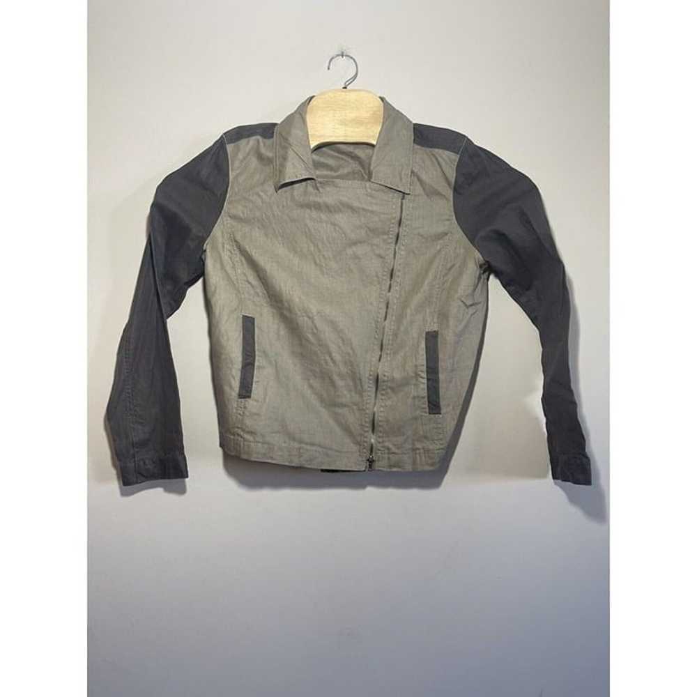 Eileen Fisher Asymmetrical Zip Moto Jacket-Org Li… - image 1