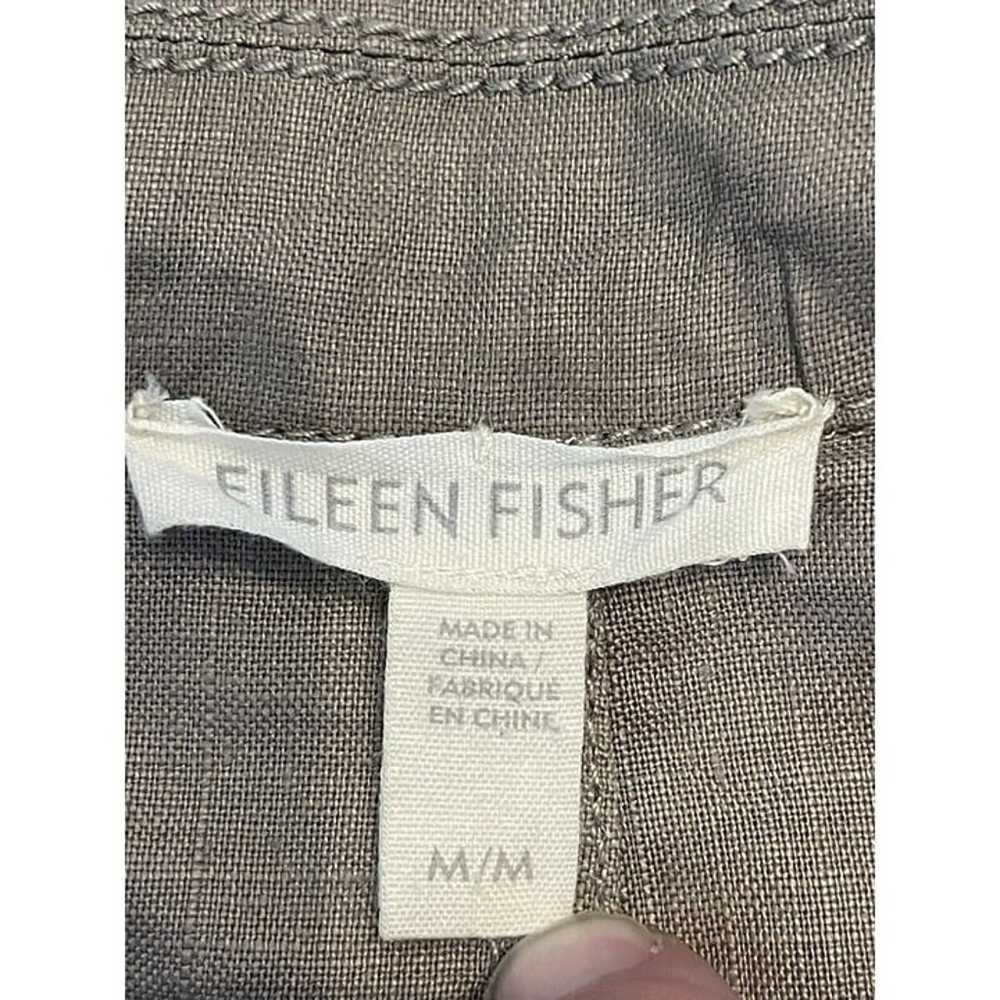 Eileen Fisher Asymmetrical Zip Moto Jacket-Org Li… - image 5