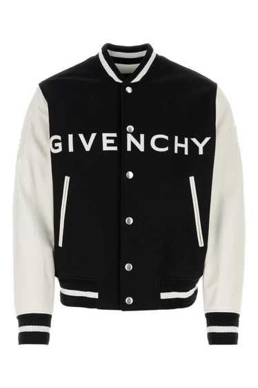 Givenchy Black Felt Bomber Jacket