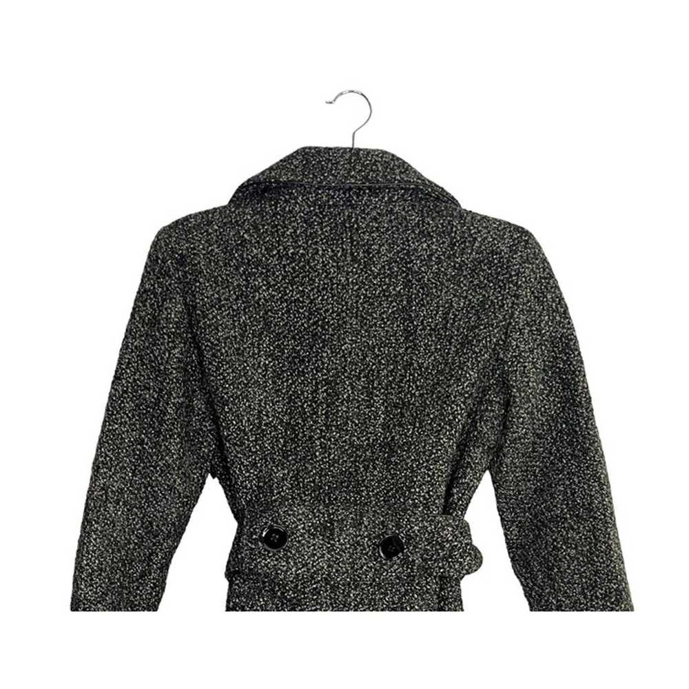 ZARA Basic Wool Long Sleeve Collard Belted Button… - image 6