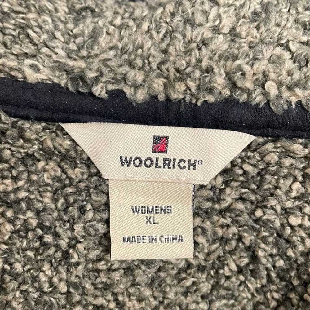 Woolrich Black Faux Suede Shearling Vest Western … - image 10