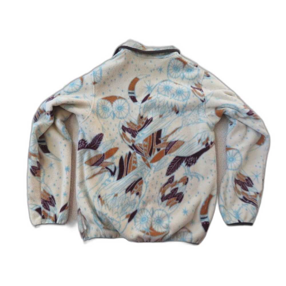 patagonia owl printed snap-t synchilla fleece pul… - image 2
