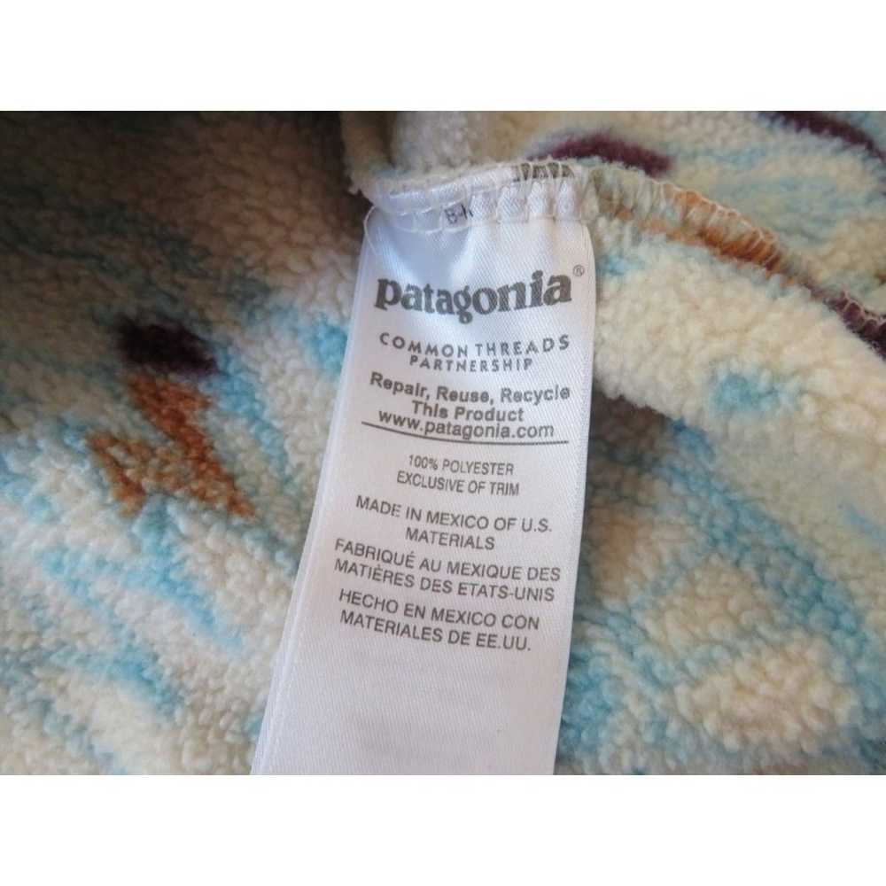 patagonia owl printed snap-t synchilla fleece pul… - image 5