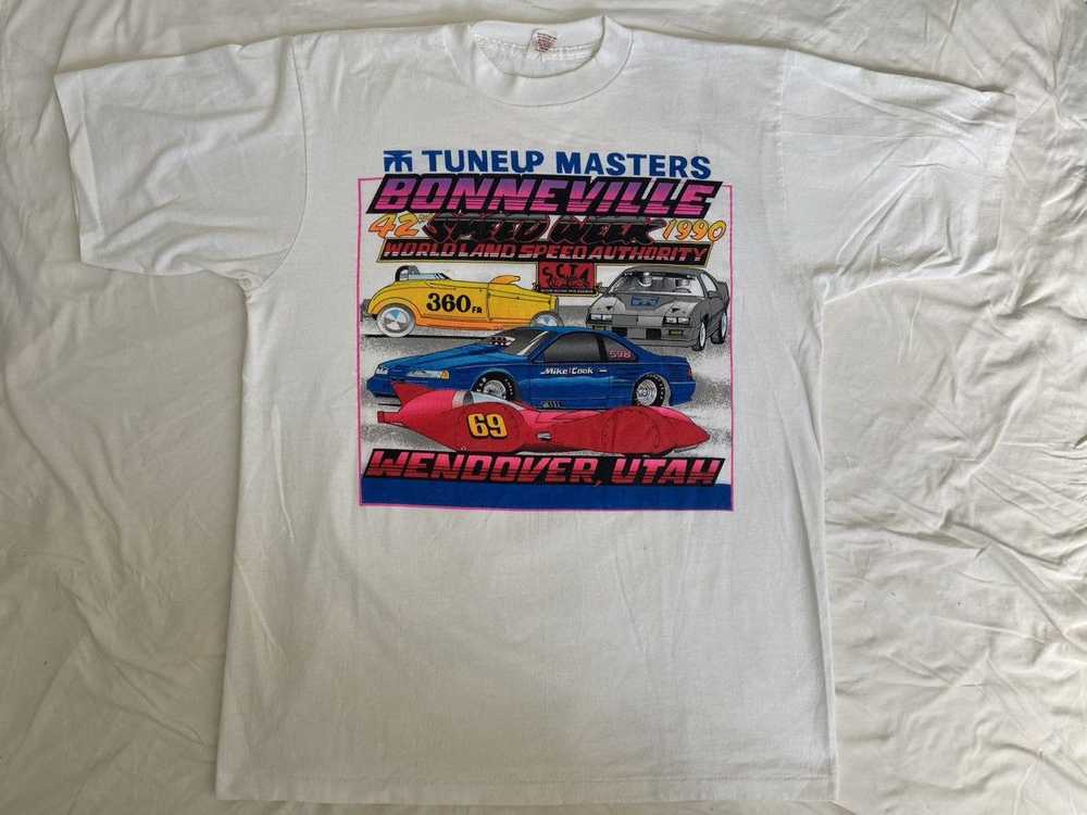 Made In Usa × NASCAR × Vintage 1990 Racing Tee - image 1