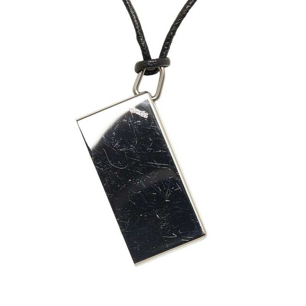 Hermes Hermes Amour Plate Necklace Metal Necklace… - image 3